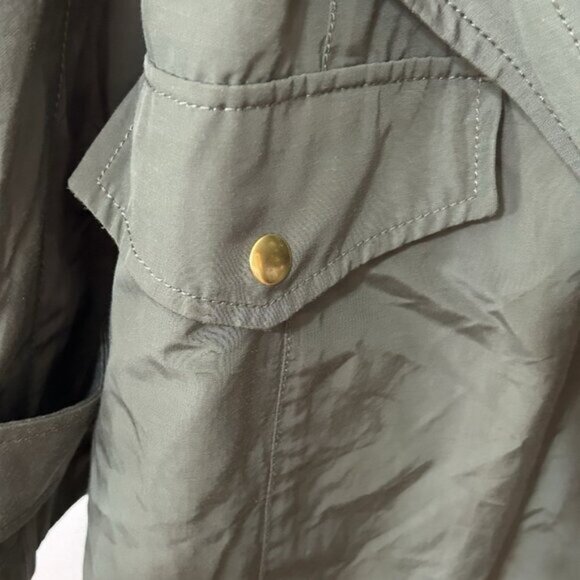 J. Crew assymetrical trench coat 8 belted Steampunk Classic Minimalist Academia - Picture 12 of 16